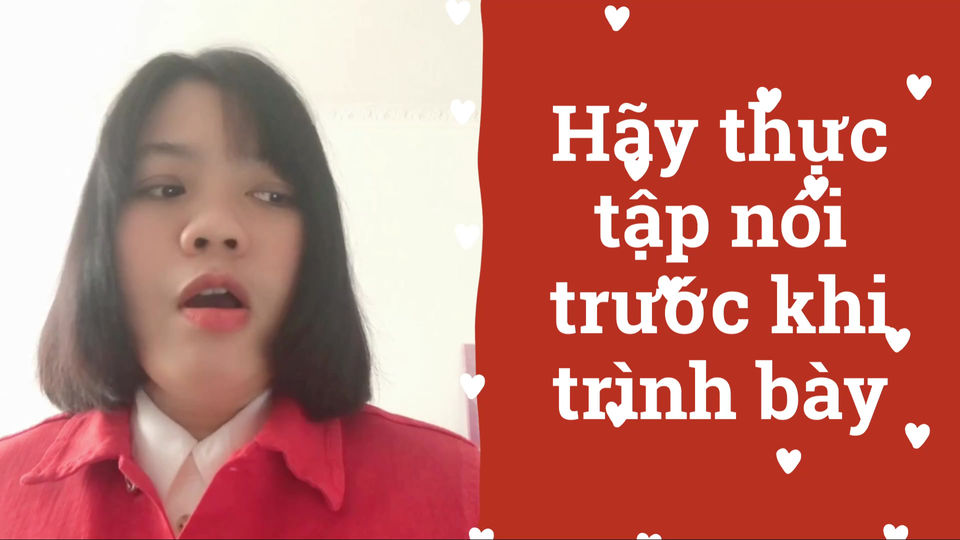 Thực tập nói trước khi thuyết trình